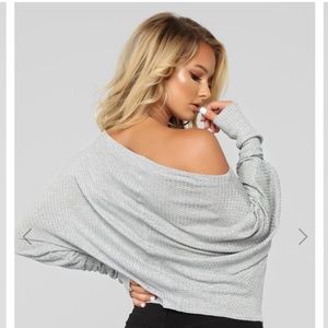 Fashion Nova Off the Shoulder Sweater❄️